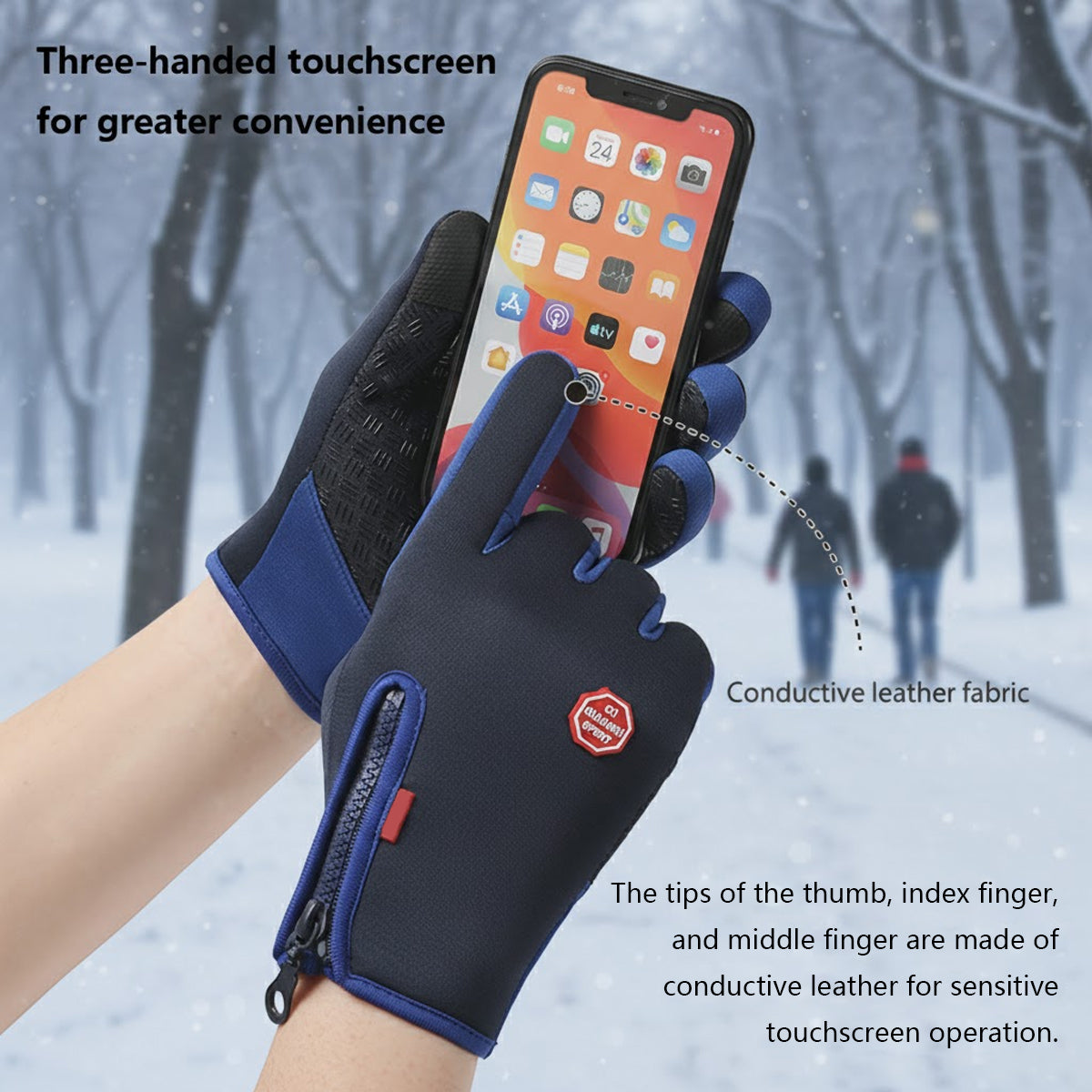 ❄️LAST DAY SALE 60% OFF!!🔥TAILEDEN™ All-Day Comfort Winter Gloves — Warm, Windproof & Touchscreen Ready🧤