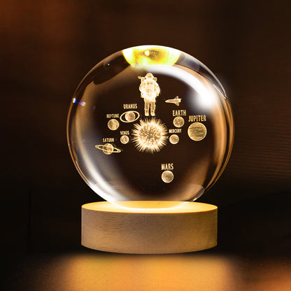 Bring the Cosmos into Your Room | NESLEMY 3D Illuminated Crystal Ball