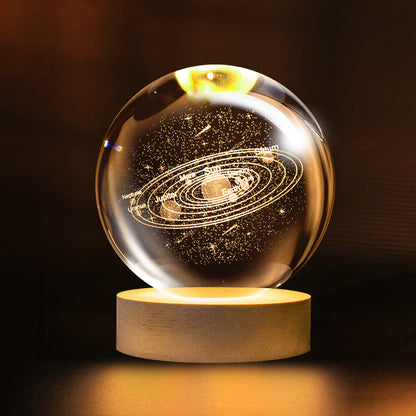 Bring the Cosmos into Your Room | NESLEMY 3D Illuminated Crystal Ball