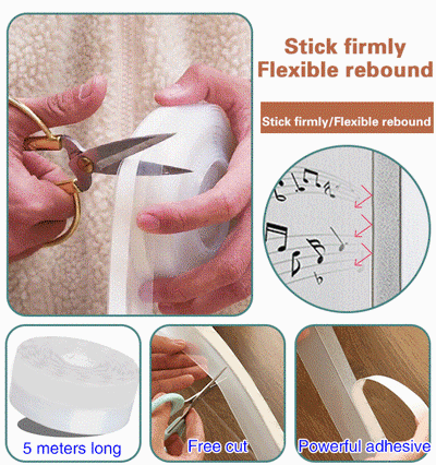 🚪✨ Anti-Draft Adhesive Seal Tape：Stop Drafts ❄️ | Reduce Dust 🌪️ |Cozy Home Vibes 🏡💛