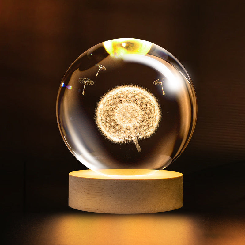 Bring the Cosmos into Your Room | NESLEMY 3D Illuminated Crystal Ball