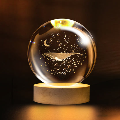 Bring the Cosmos into Your Room | NESLEMY 3D Illuminated Crystal Ball