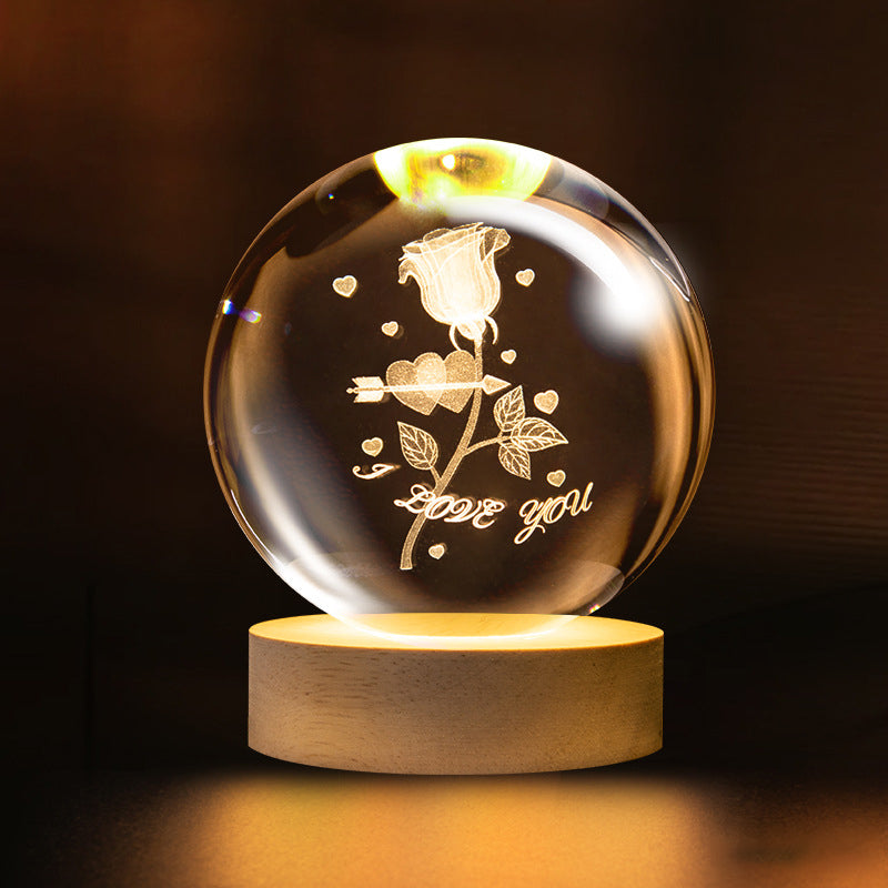 Bring the Cosmos into Your Room | NESLEMY 3D Illuminated Crystal Ball