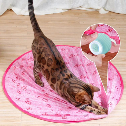 NESLEMY™ Cat Hide & Seek Game — Interactive Self-Rolling Hunting Toy for Indoor Cats
