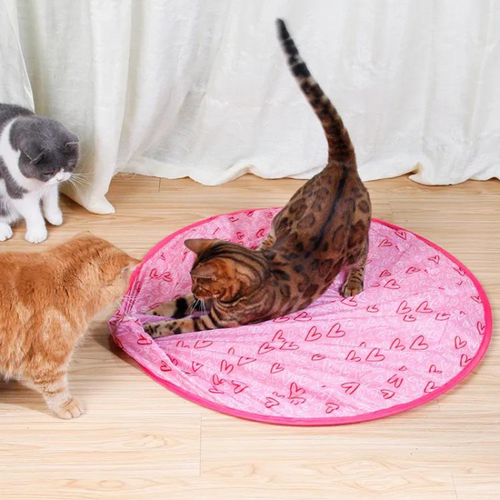NESLEMY™ Cat Hide & Seek Game — Interactive Self-Rolling Hunting Toy for Indoor Cats
