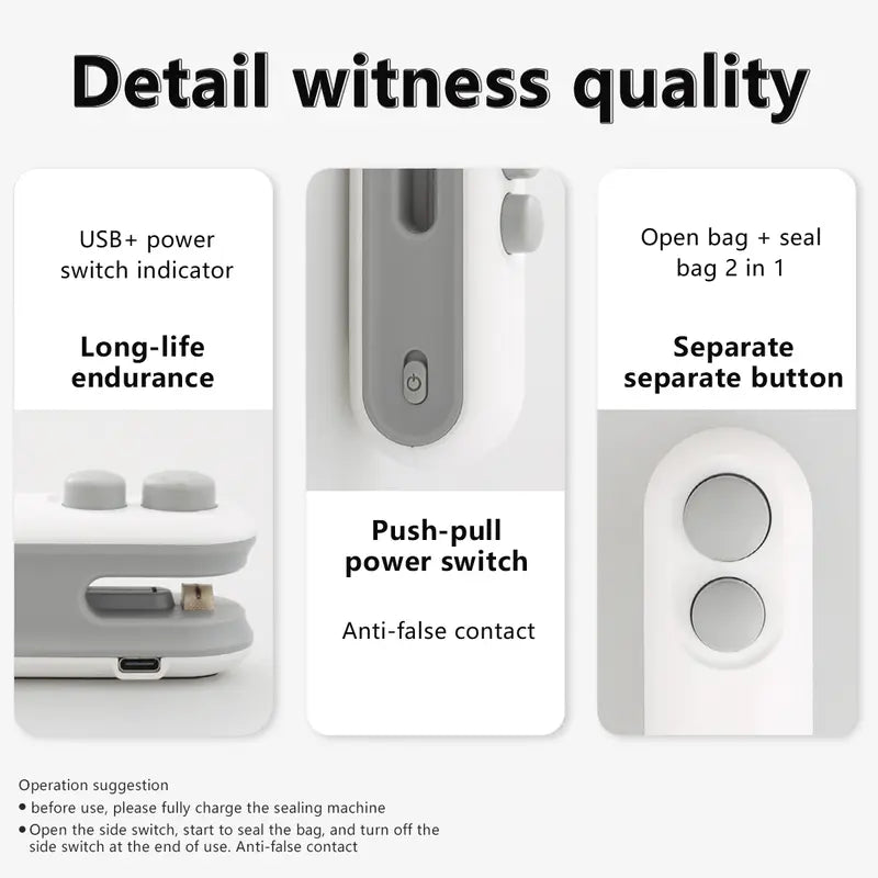 Say Goodbye to Stale Snacks: The NESLEMY™ Mini Bag Sealer That Will Change Your Food Storage Game! 🌟🍽️