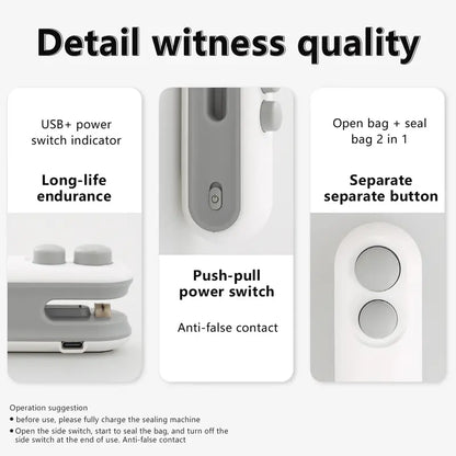 Say Goodbye to Stale Snacks: The NESLEMY™ Mini Bag Sealer That Will Change Your Food Storage Game! 🌟🍽️