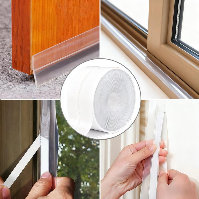🚪✨ Anti-Draft Adhesive Seal Tape：Stop Drafts ❄️ | Reduce Dust 🌪️ |Cozy Home Vibes 🏡💛