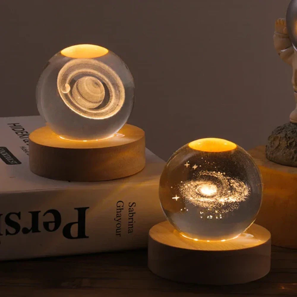Bring the Cosmos into Your Room | NESLEMY 3D Illuminated Crystal Ball
