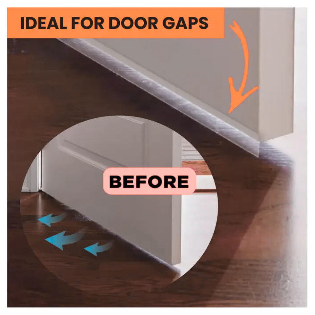 🚪✨ Anti-Draft Adhesive Seal Tape：Stop Drafts ❄️ | Reduce Dust 🌪️ |Cozy Home Vibes 🏡💛