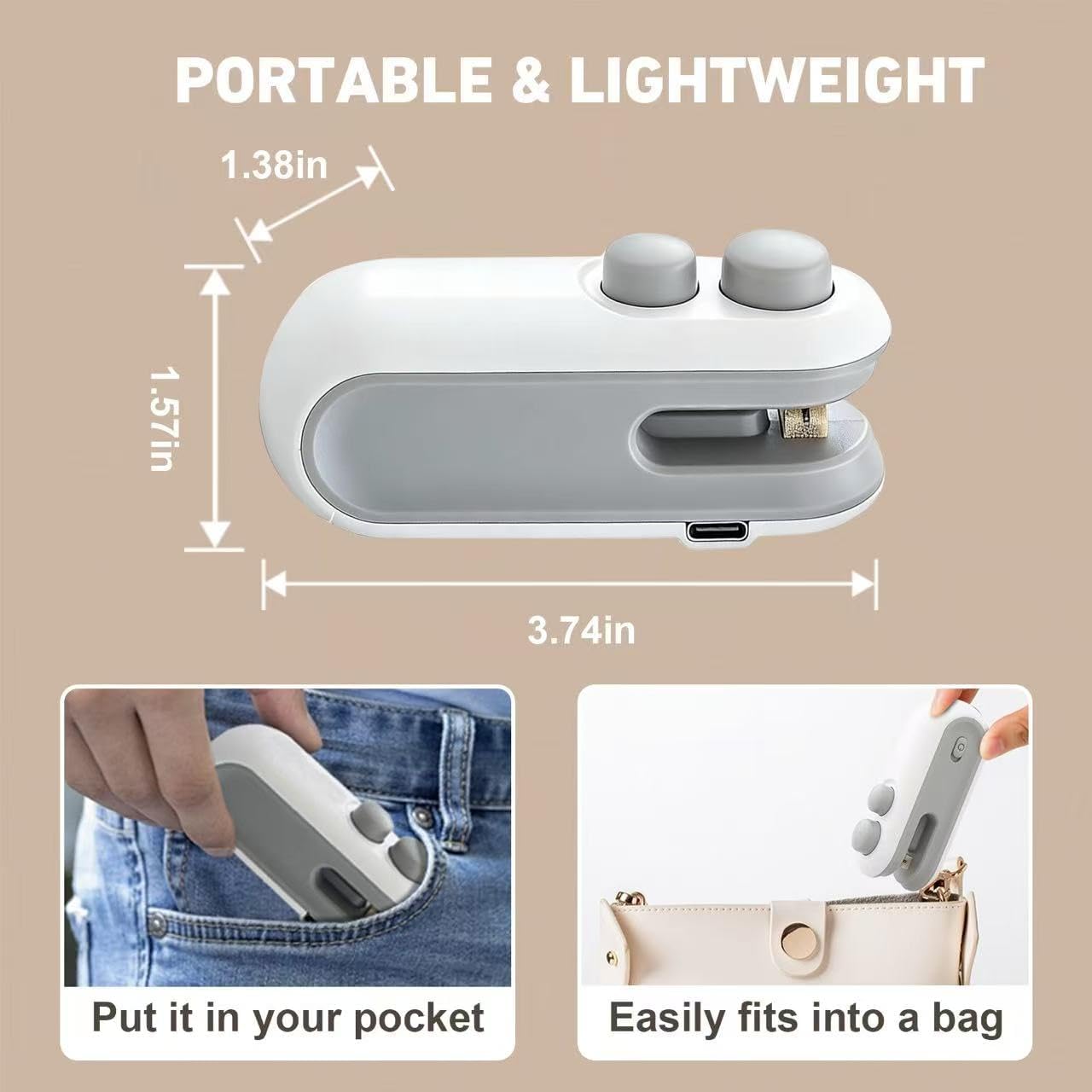 Say Goodbye to Stale Snacks: The NESLEMY™ Mini Bag Sealer That Will Change Your Food Storage Game! 🌟🍽️