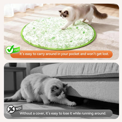 NESLEMY™ Cat Hide & Seek Game — Interactive Self-Rolling Hunting Toy for Indoor Cats
