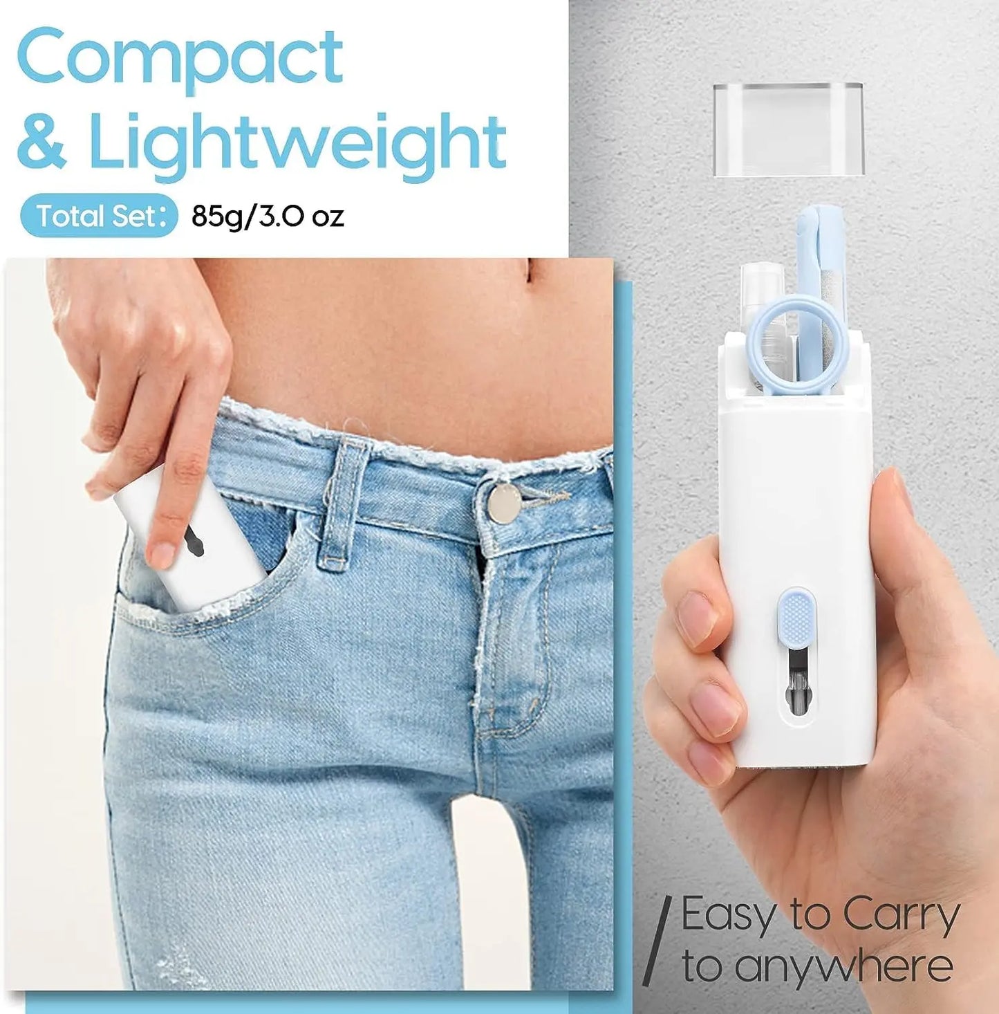 NESLEMY™ 7-in-1 Electronic Cleaner Kit-Comprehensive Cleaning Solution for Keyboards,Earphones,Laptop,Mobile phone,and PC Monitor Camera Smartphone