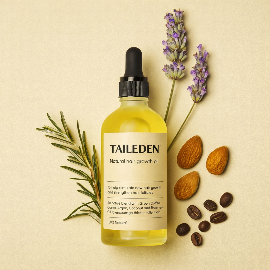 TAILEDEN™ Natural Hair Growth Oil (60ml)🌿 Plant-Based Scalp Care for Long-Term Hair Health
