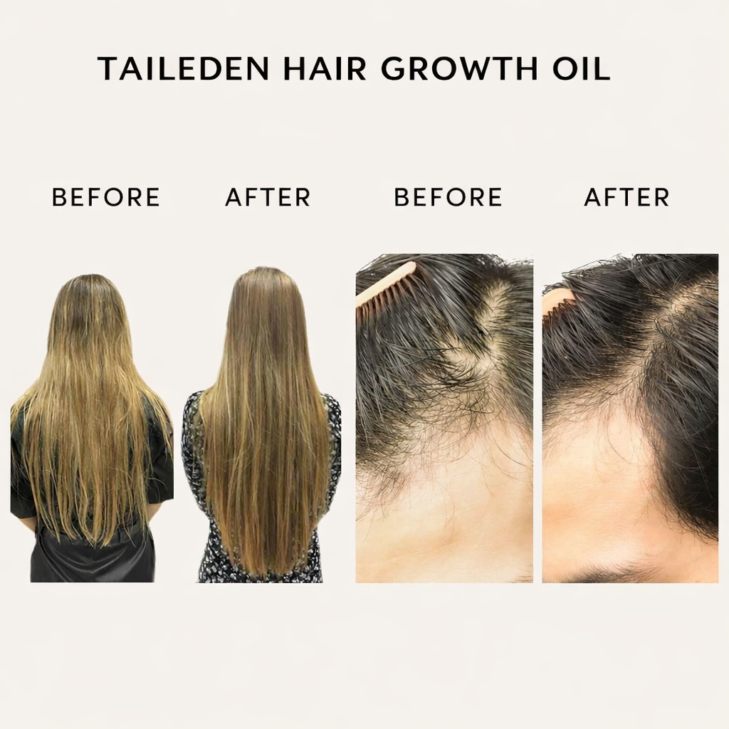 TAILEDEN™ Natural Hair Growth Oil (60ml)🌿 Plant-Based Scalp Care for Long-Term Hair Health