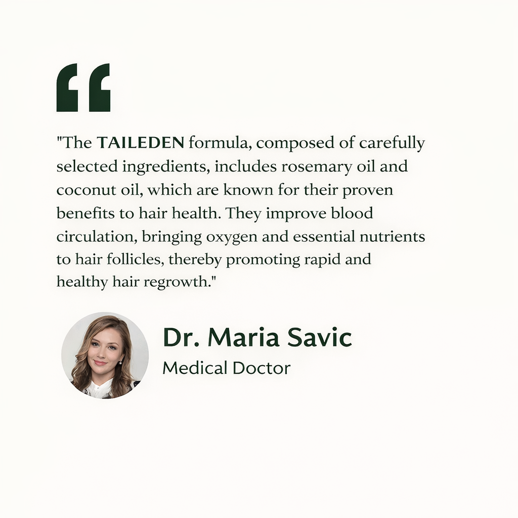 TAILEDEN™ Natural Hair Growth Oil (60ml)🌿 Plant-Based Scalp Care for Long-Term Hair Health