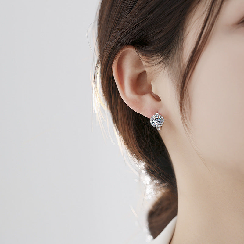 🔥LAST DAY SALE )Histone Lymphvitic MagneTherapy 💕 Classic Round-Cut Germanium Earrings