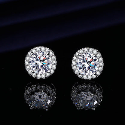 🔥LAST DAY SALE )Histone Lymphvitic MagneTherapy 💕 Classic Round-Cut Germanium Earrings