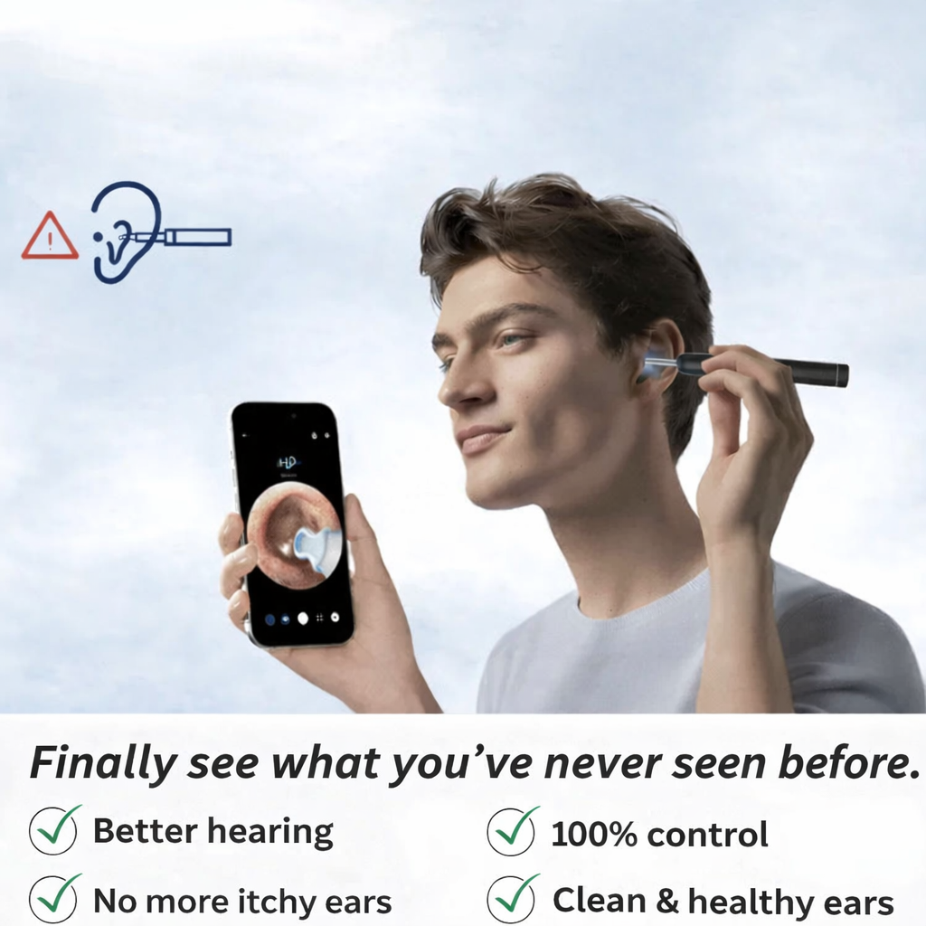 ⏳Limited Time 50% Discount💥NESLEMY Intelligent Waterproof Visual Earwax Remover