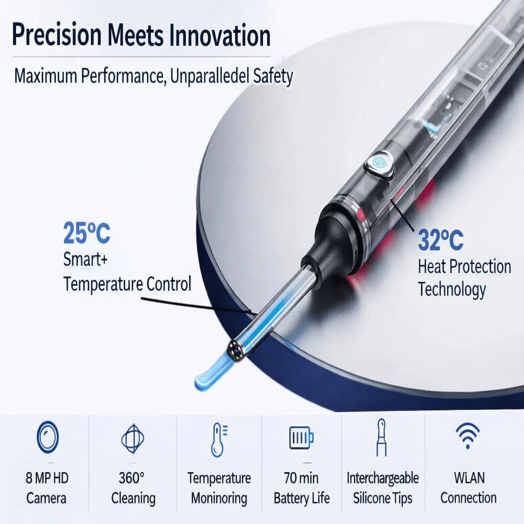 ⏳Limited Time 50% Discount💥NESLEMY Intelligent Waterproof Visual Earwax Remover